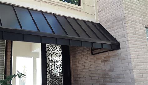 sheet metal awnings|residential metal window awnings.